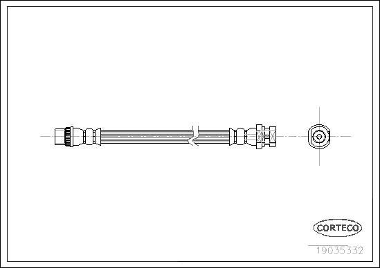 Corteco 19035332 - Flessibile del freno autozon.pro