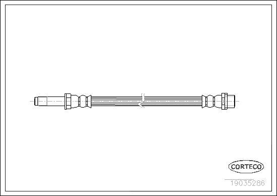 Corteco 19035286 - Flessibile del freno autozon.pro