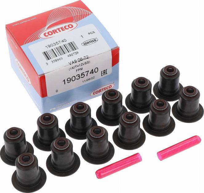 Corteco 19035740 - Kit guarnizioni, Stelo valvola autozon.pro