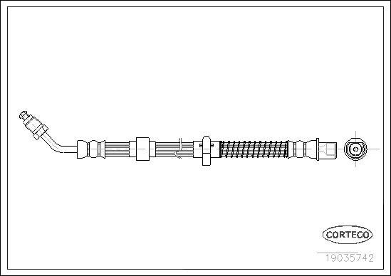 Corteco 19035742 - Flessibile del freno autozon.pro