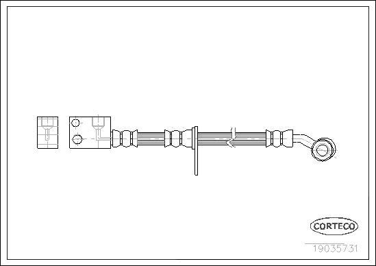 Corteco 19035731 - Flessibile del freno autozon.pro