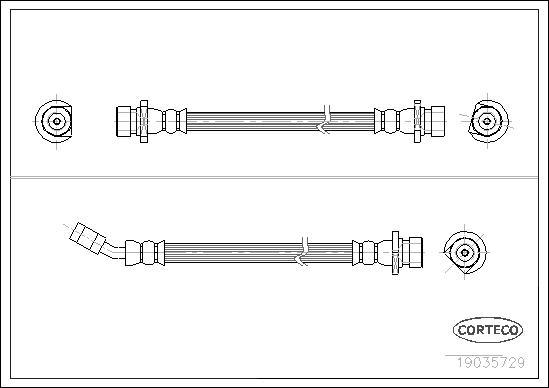 Corteco 19035729 - Flessibile del freno autozon.pro