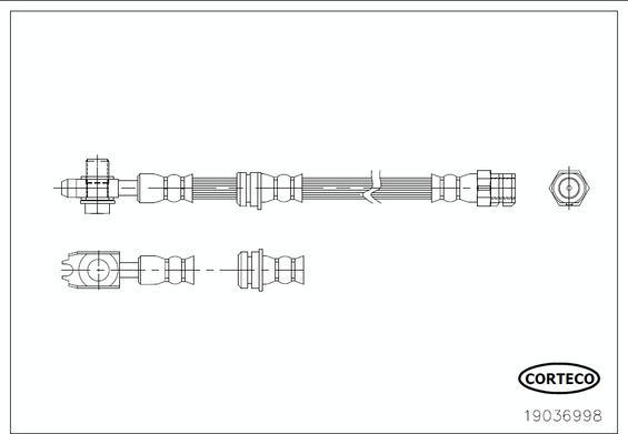 Corteco 19036998 - Flessibile del freno autozon.pro