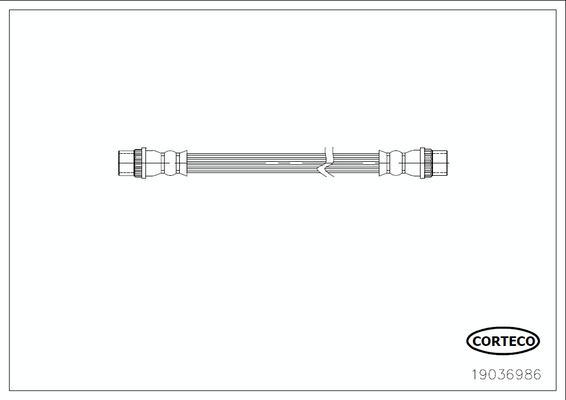 Corteco 19036986 - Flessibile del freno autozon.pro