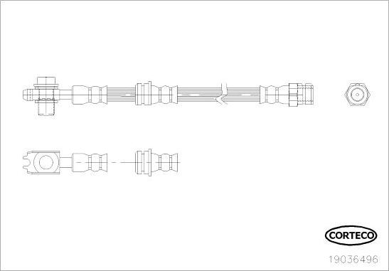 Corteco 19036496 - Flessibile del freno autozon.pro