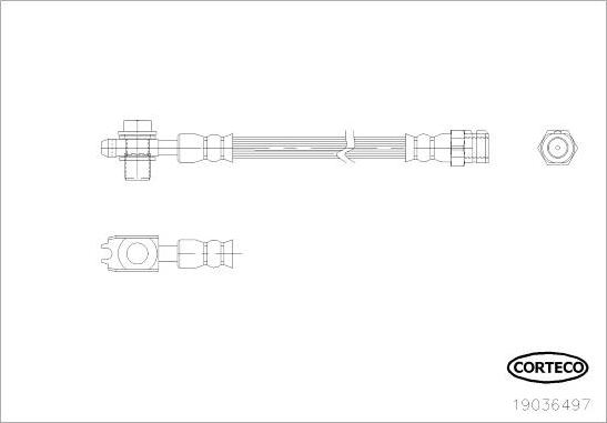 Corteco 19036497 - Flessibile del freno autozon.pro