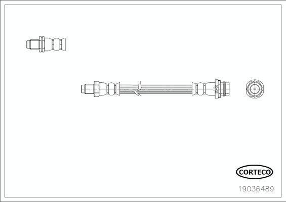 Corteco 19036489 - Flessibile del freno autozon.pro