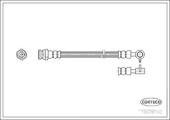 Corteco 19036192 - Flessibile del freno autozon.pro