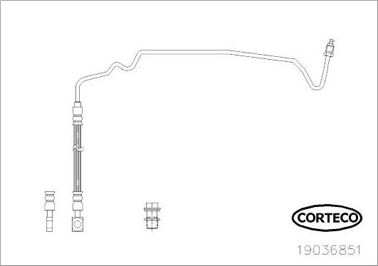 Corteco 19036851 - Flessibile del freno autozon.pro