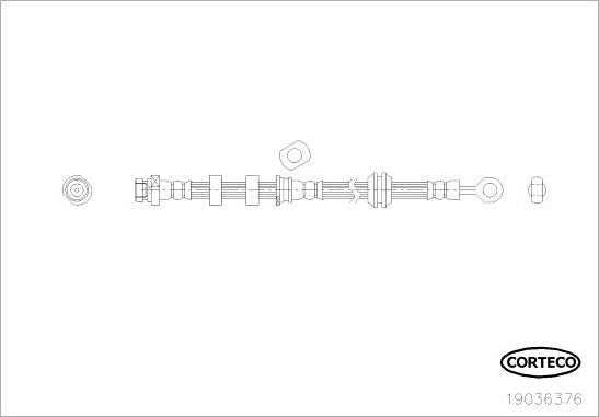 Corteco 19036376 - Flessibile del freno autozon.pro