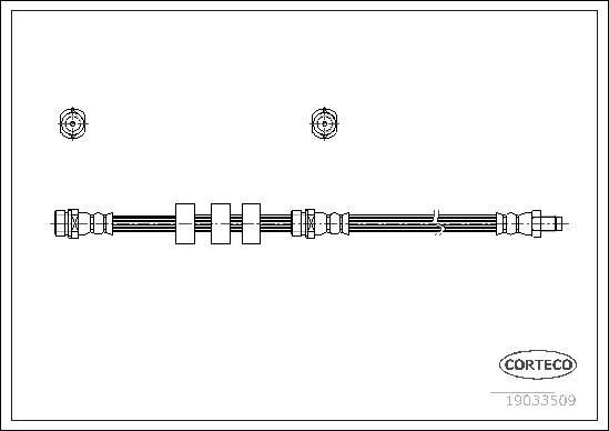 Corteco 19033509 - Flessibile del freno autozon.pro