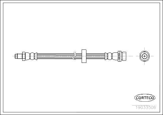 Corteco 19033506 - Flessibile del freno autozon.pro