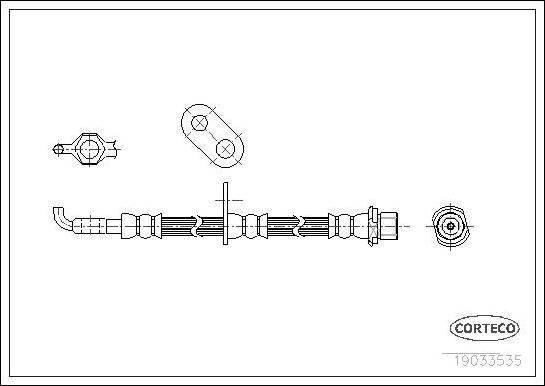 Corteco 19033535 - Flessibile del freno autozon.pro