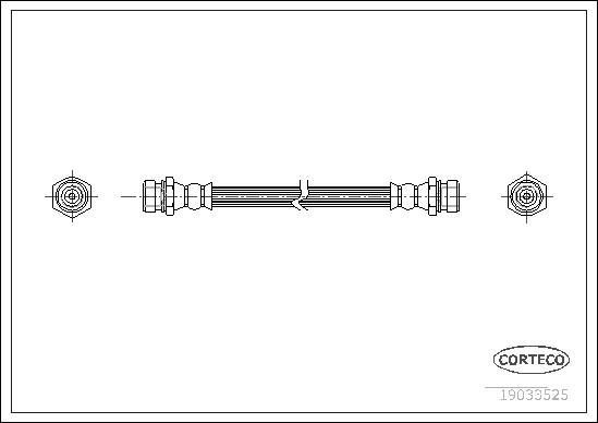 Corteco 19033525 - Flessibile del freno autozon.pro