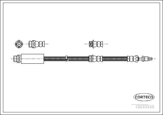 Corteco 19033528 - Flessibile del freno autozon.pro