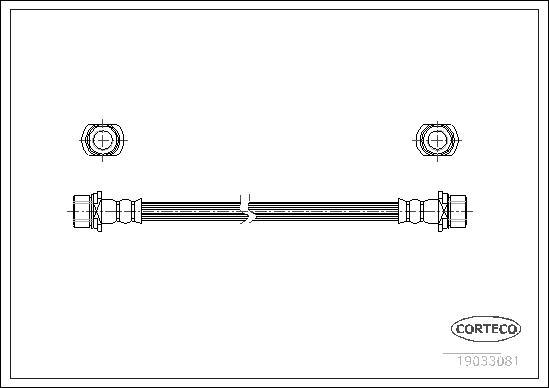 Corteco 19033081 - Flessibile del freno autozon.pro