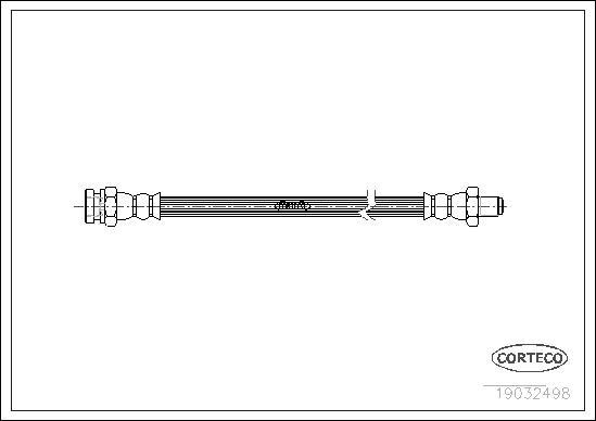 Corteco 19032498 - Flessibile del freno autozon.pro