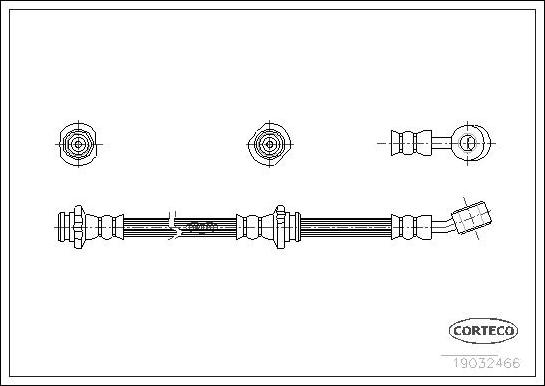 Corteco 19032466 - Flessibile del freno autozon.pro