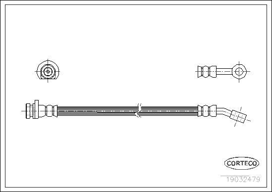 Corteco 19032479 - Flessibile del freno autozon.pro