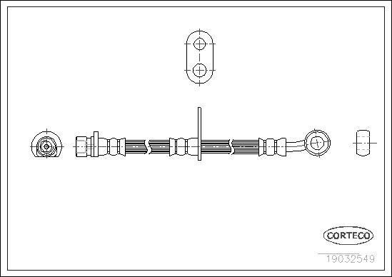 Corteco 19032549 - Flessibile del freno autozon.pro