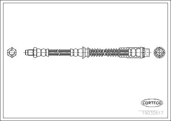 Corteco 19032617 - Flessibile del freno autozon.pro