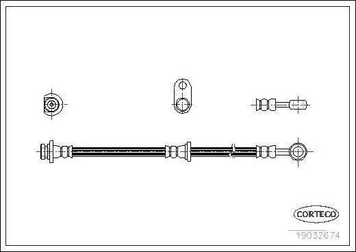 Corteco 19032674 - Flessibile del freno autozon.pro