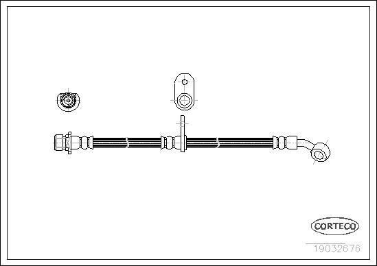 Corteco 19032676 - Flessibile del freno autozon.pro