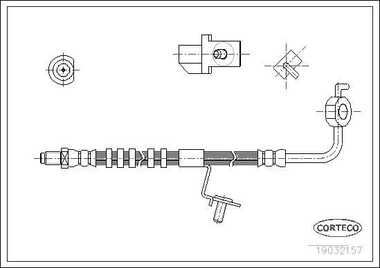 Corteco 19032157 - Flessibile del freno autozon.pro