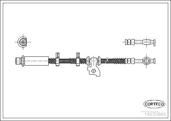 Corteco 19032868 - Flessibile del freno autozon.pro