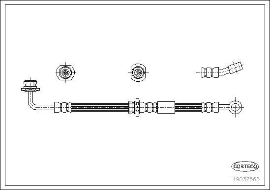 Corteco 19032863 - Flessibile del freno autozon.pro