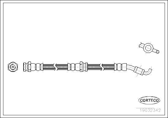 Corteco 19032342 - Flessibile del freno autozon.pro