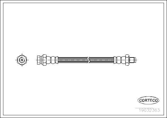 Corteco 19032363 - Flessibile del freno autozon.pro