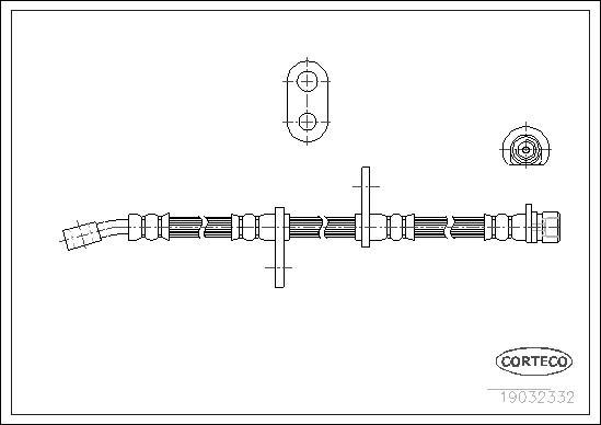 Corteco 19032332 - Flessibile del freno autozon.pro