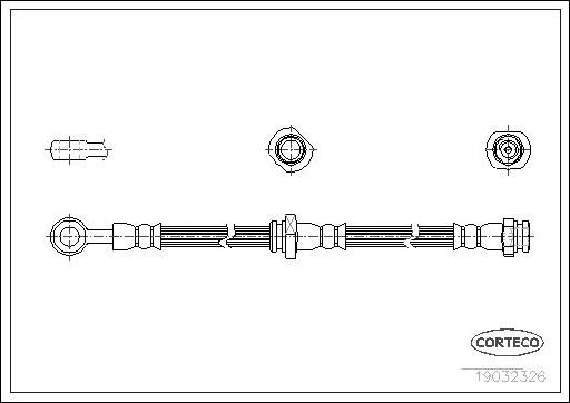 Corteco 19032326 - Flessibile del freno autozon.pro