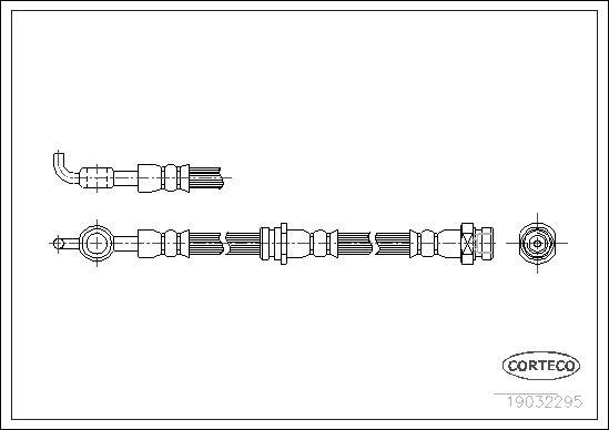 Corteco 19032295 - Flessibile del freno autozon.pro