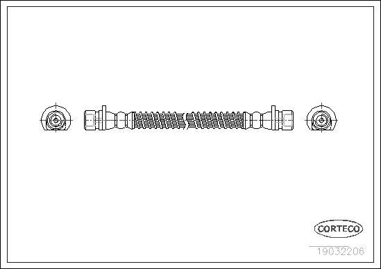 Corteco 19032206 - Flessibile del freno autozon.pro