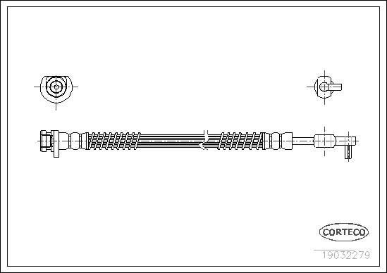 Corteco 19032279 - Flessibile del freno autozon.pro