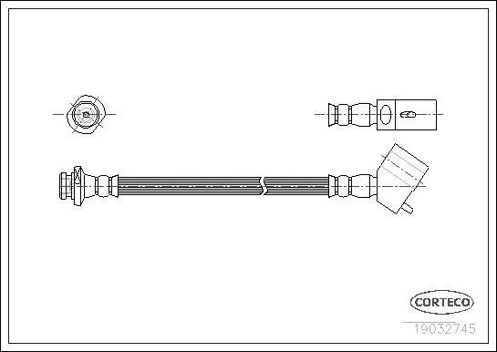 Corteco 19032745 - Flessibile del freno autozon.pro