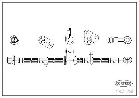 Corteco 19032769 - Flessibile del freno autozon.pro