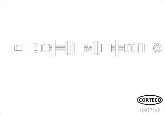 Corteco 19037199 - Flessibile del freno autozon.pro