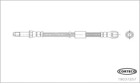Corteco 19037257 - Flessibile del freno autozon.pro