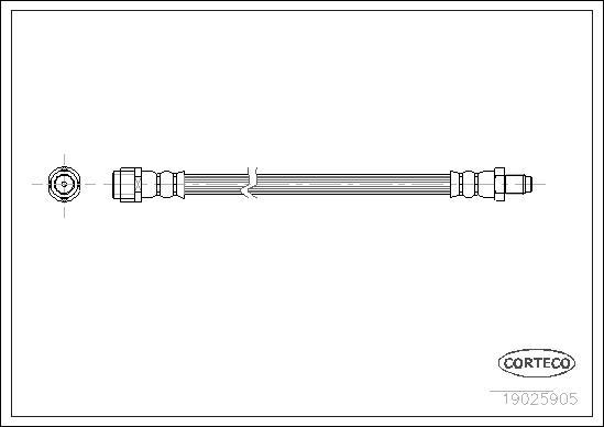 Corteco 19025905 - Flessibile del freno autozon.pro