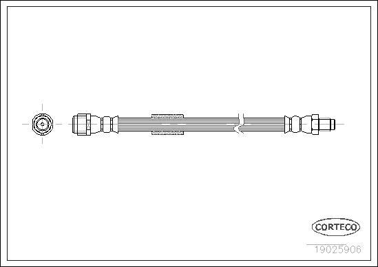 Corteco 19025906 - Flessibile del freno autozon.pro