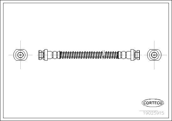 Corteco 19025915 - Flessibile del freno autozon.pro