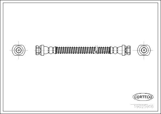 Corteco 19025916 - Flessibile del freno autozon.pro