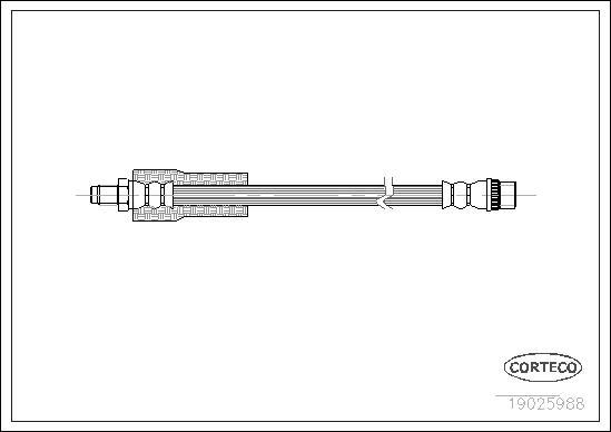 Corteco 19025988 - Flessibile del freno autozon.pro