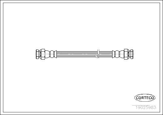 Corteco 19025983 - Flessibile del freno autozon.pro