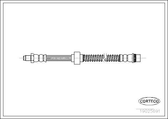 Corteco 19025691 - Flessibile del freno autozon.pro