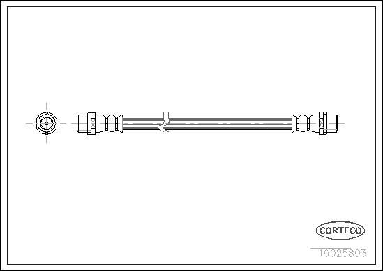 Corteco 19025893 - Flessibile del freno autozon.pro