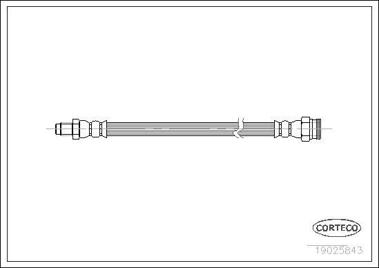 Corteco 19025843 - Flessibile del freno autozon.pro